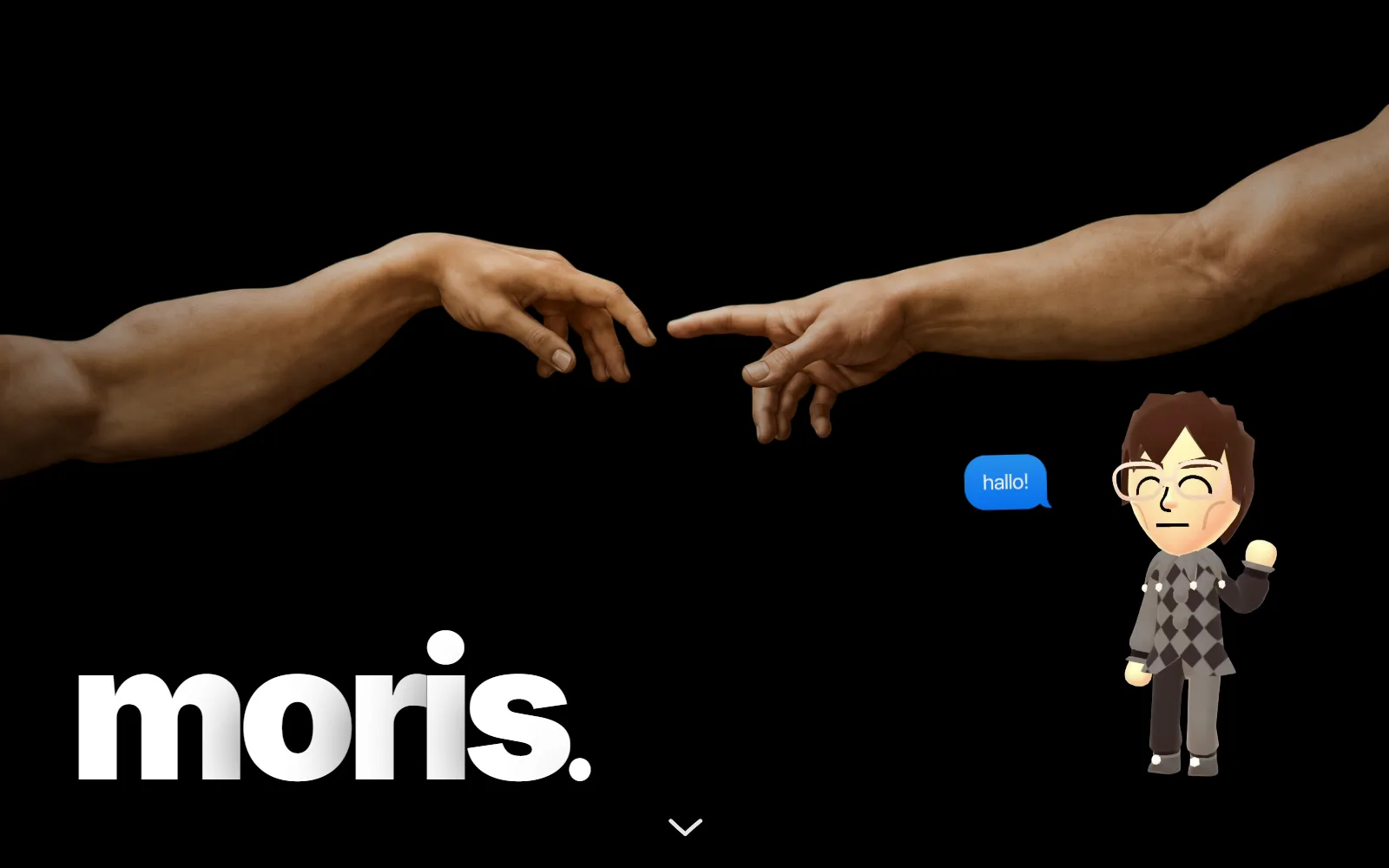 Hero-Screenshot von moris.fun